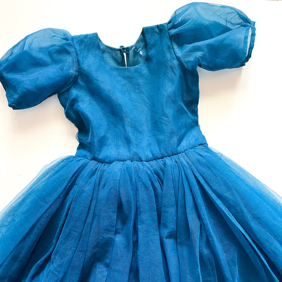 Teal Tulle Party Dress (5-6y)