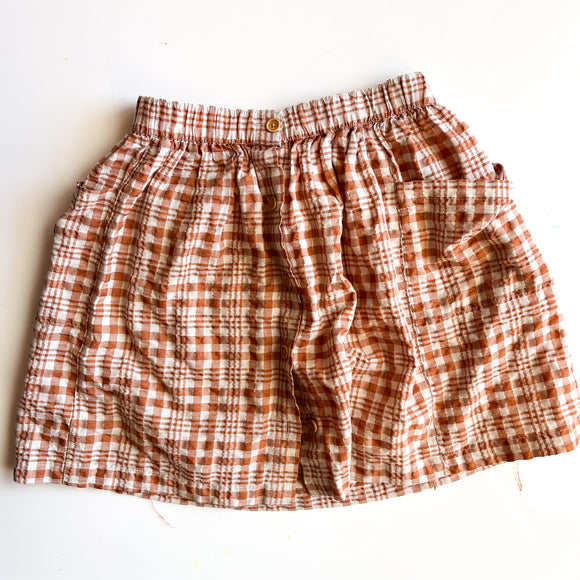 Brown Plaid Skirt (5y)