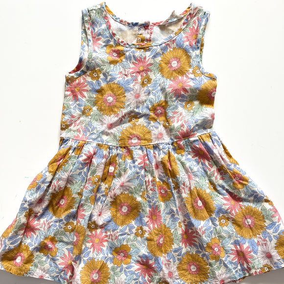 Linen Floral Dress (4-5y)