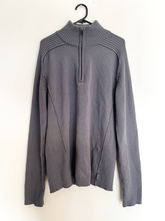 KATHMANDU 100% Wool Quarter Zip Sweater (W12-18)