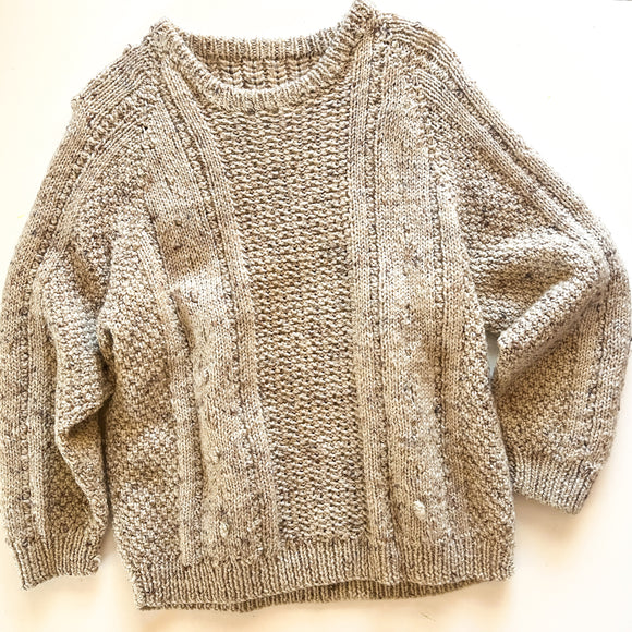 Beige Wool Fishermens Knit (7-10y)