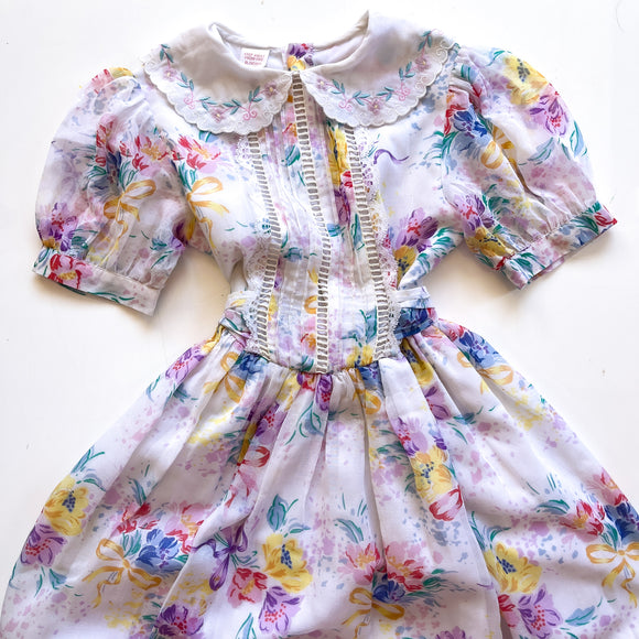 Vintage Watercolour Dress (6y)